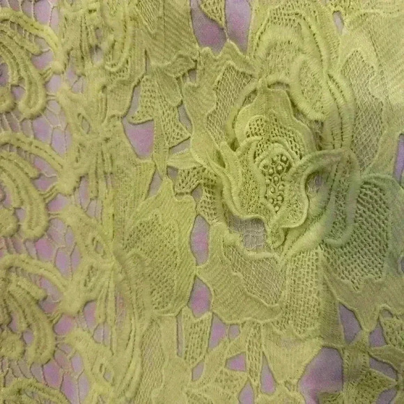 English Factory Bright Yellow Lace Sleeveless Dress Size Medium - Picture 2 of 7